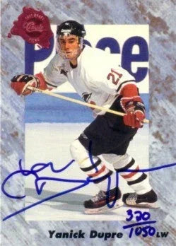 Yanick Dupre certified autograph 1991 Classic 4-Sport card - AutographsForSale.com
