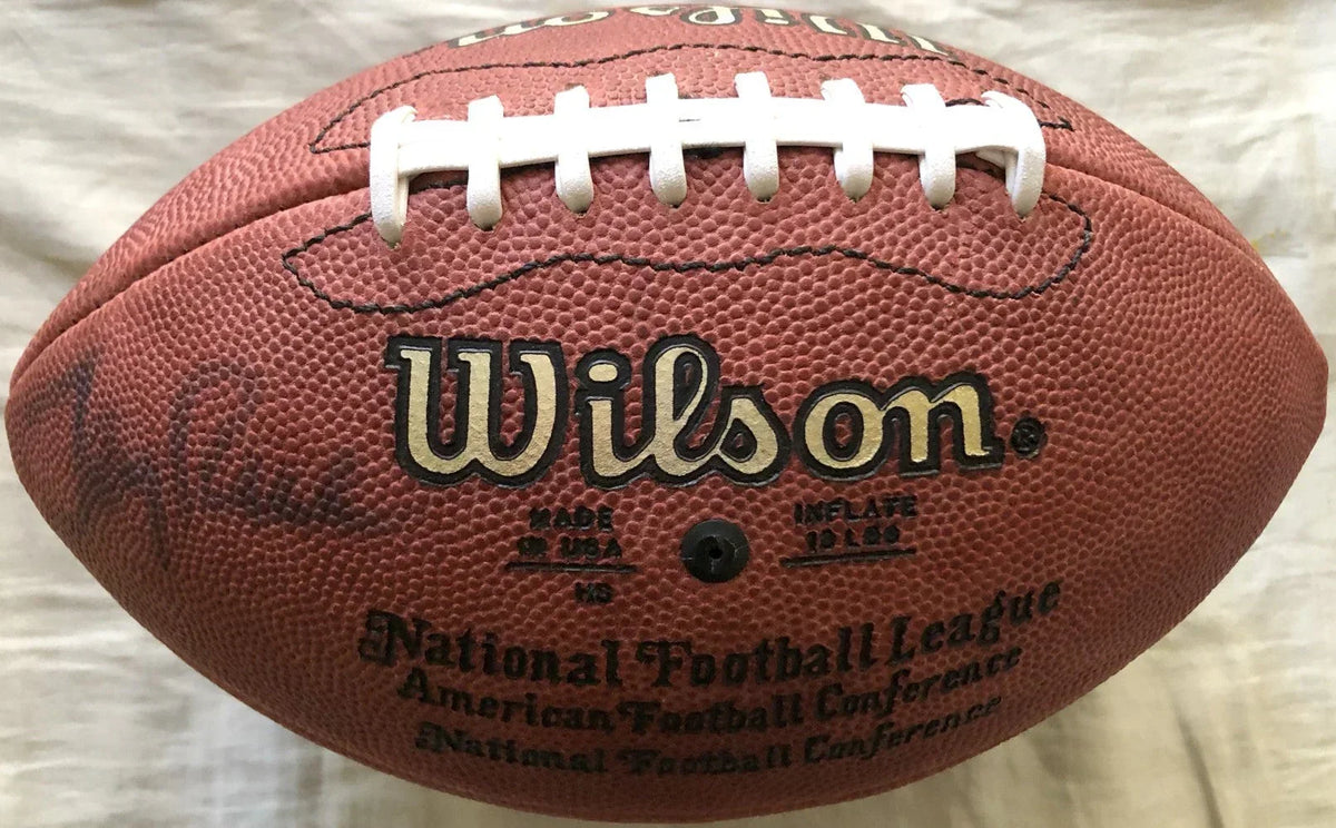 Jerry Rice autographed Wilson NFL game football JSA 49ers - AutographsForSale.com