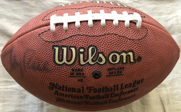 Jerry Rice autographed Wilson NFL game football JSA 49ers - AutographsForSale.com