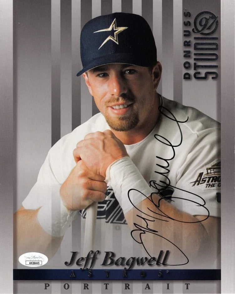 Jeff Bagwell signed Astros 1997 Studio 8x10 card JSA - AutographsForSale.com