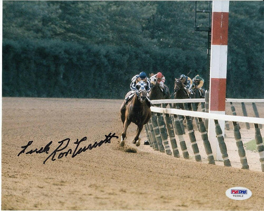 Ron Turcotte signed Secretariat 8x10 photo with Luck PSA/DNA - AutographsForSale.com