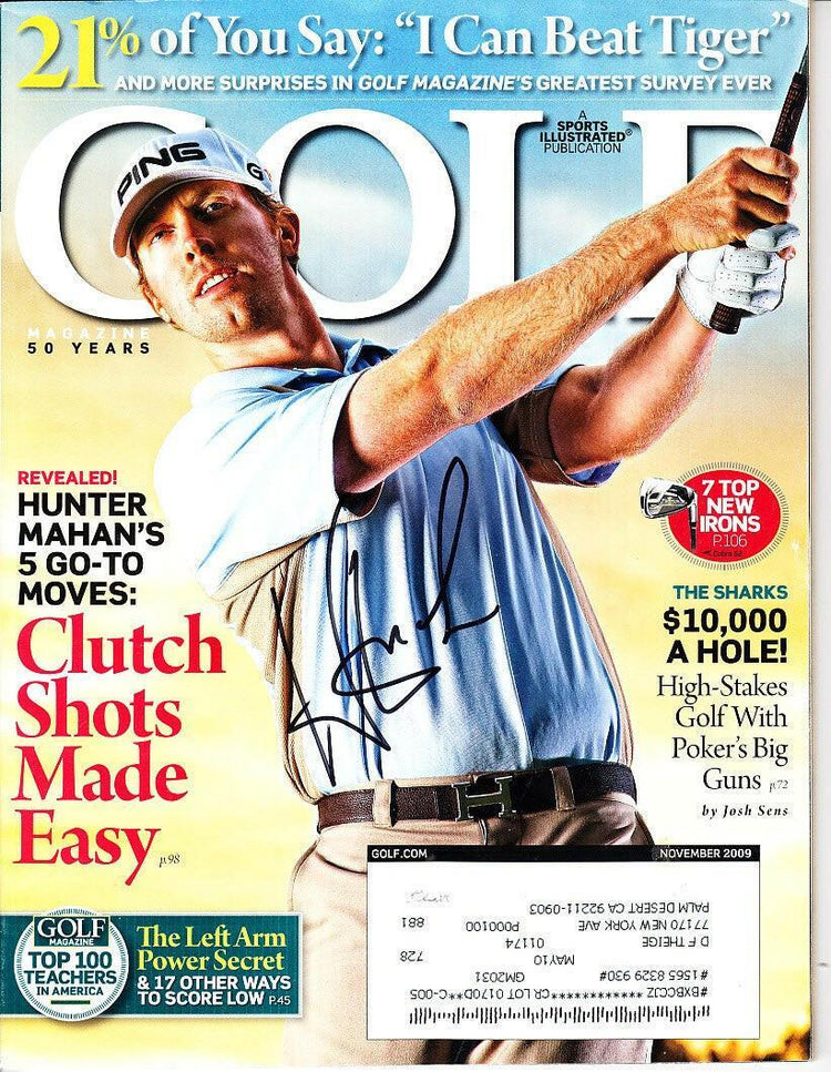 6 Hunter Mahan autographed Golf World or Golfweek magazines - AutographsForSale.com