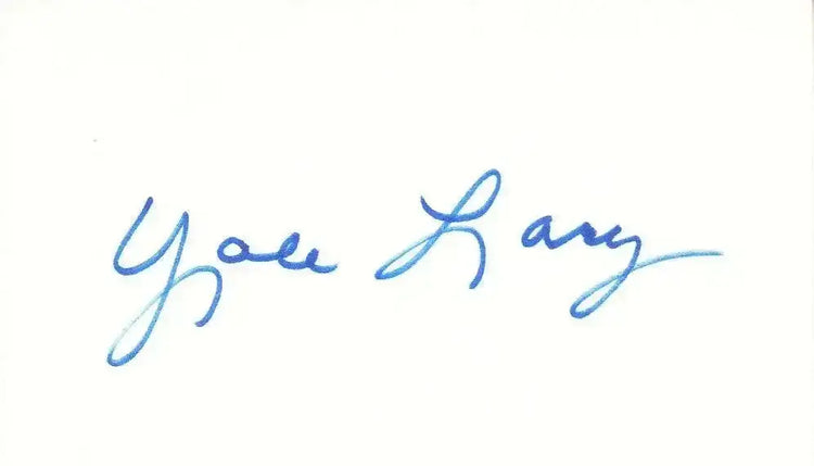 Yale Lary (Detroit Lions) autographed 3x5 index card - AutographsForSale.com