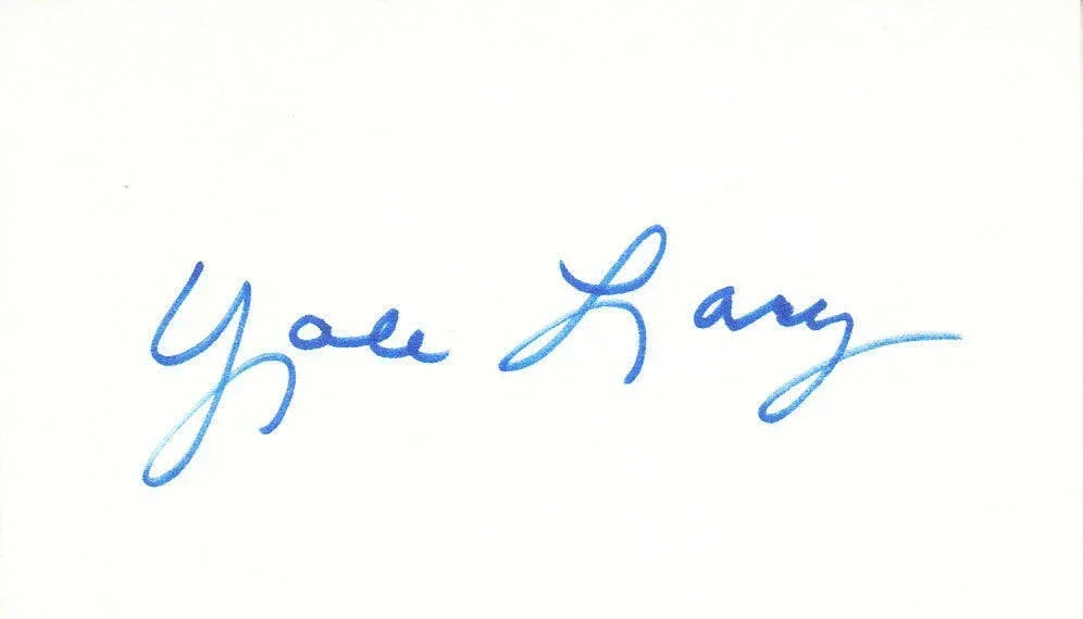 Yale Lary (Detroit Lions) autographed 3x5 index card - AutographsForSale.com