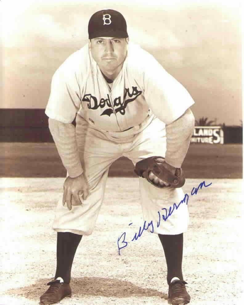 Billy Herman autographed Brooklyn Dodgers 8x10 photo - AutographsForSale.com