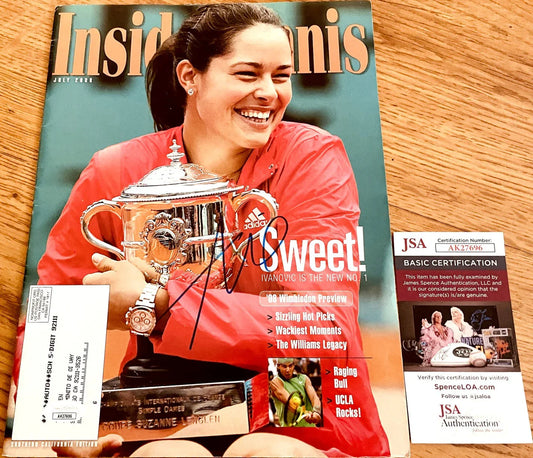 Ana Ivanovic autographed 2008 French Open Inside Tennis magazine JSA - AutographsForSale.com