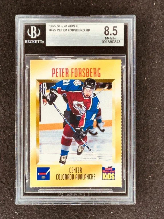 Peter Forsberg Colorado Avalanche 1995 Sports Illustrated for Kids card BGS Graded 8.5 - AutographsForSale.com