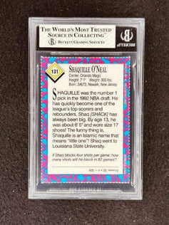 Shaquille O'Neal Orlando Magic 1993 SI for Kids card BGS 8 - AutographsForSale.com