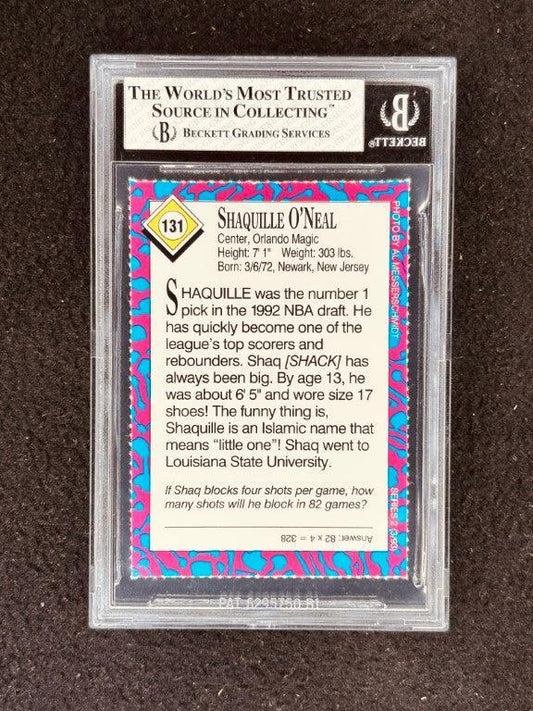 Shaquille O'Neal Orlando Magic 1993 SI for Kids card BGS 8 - AutographsForSale.com