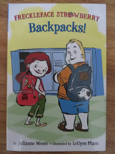 Julianne Moore autographed Freckleface Strawberry Backpacks children’s book - AutographsForSale.com