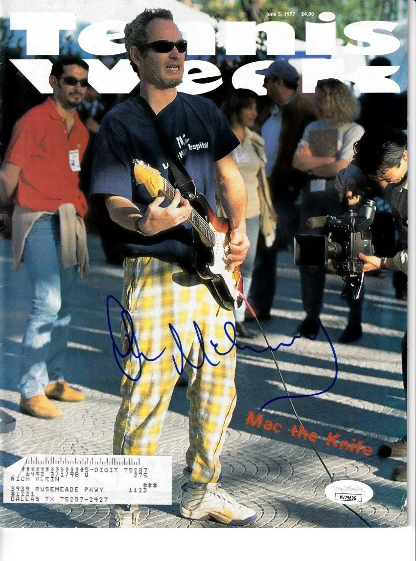 John McEnroe autographed 1997 Tennis Week magazine JSA - AutographsForSale.com