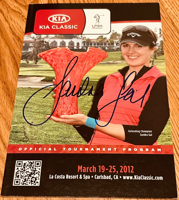 Sandra Gal autographed 2012 LPGA Kia Classic golf program - AutographsForSale.com