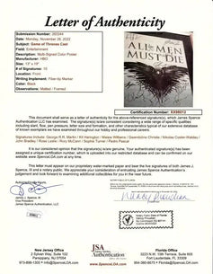 Game of Thrones cast signed 2014 SDCC poster framed Kit Harington George R.R. Martin Pedro Pascal JSA - AutographsForSale.com