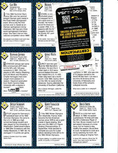 Signed 1992 SI for Kids card sheet Patrick Roy Bruce Smith JSA - AutographsForSale.com