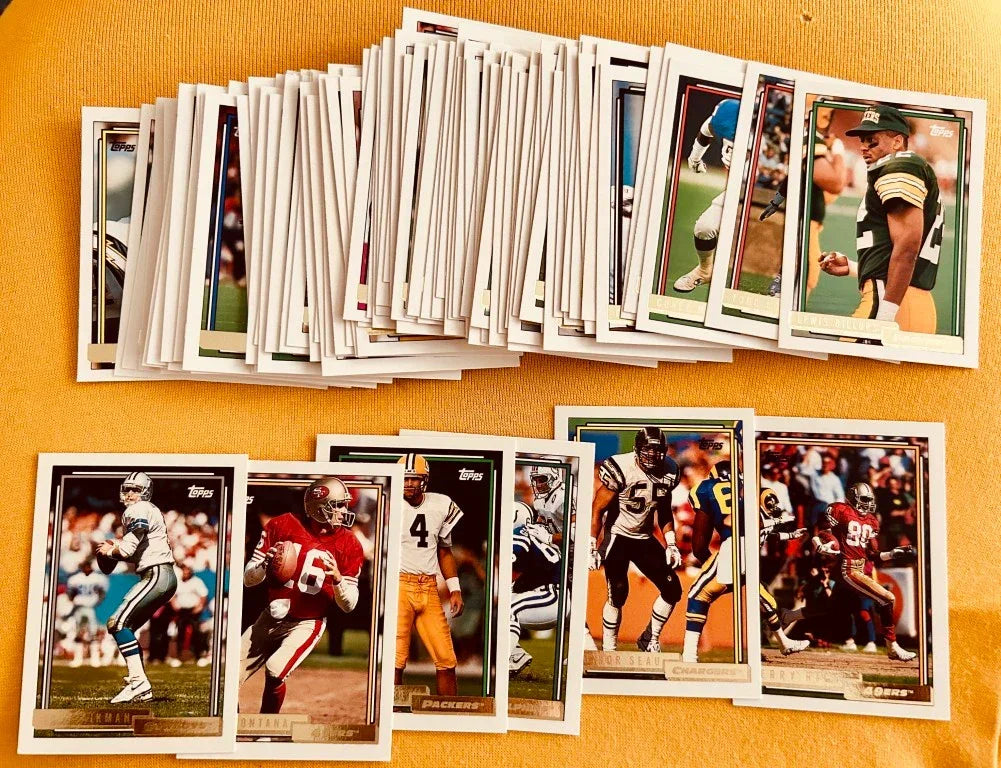 1992 Topps Gold football hi number near set Marino Montana Favre Rice - AutographsForSale.com