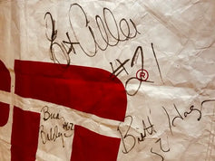 1993 Eagles team signed ESPN stadium banner Eric Allen Randall Cunningham James Lofton JSA - AutographsForSale.com