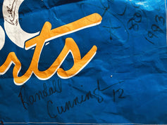 1993 Eagles signed NBC Sports stadium banner Eric Allen Randall Cunningham James Lofton JSA - AutographsForSale.com