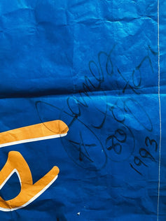1993 Eagles signed NBC Sports stadium banner Eric Allen Randall Cunningham James Lofton JSA - AutographsForSale.com