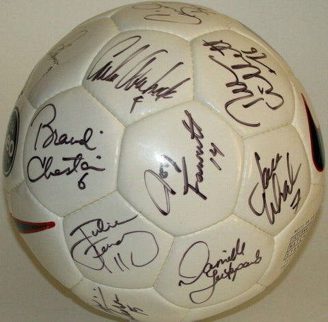 1999 USA Womens World Cup team black Sharpie signed Nike Soccer Ball Mia Hamm USWNT - AutographsForSale.com