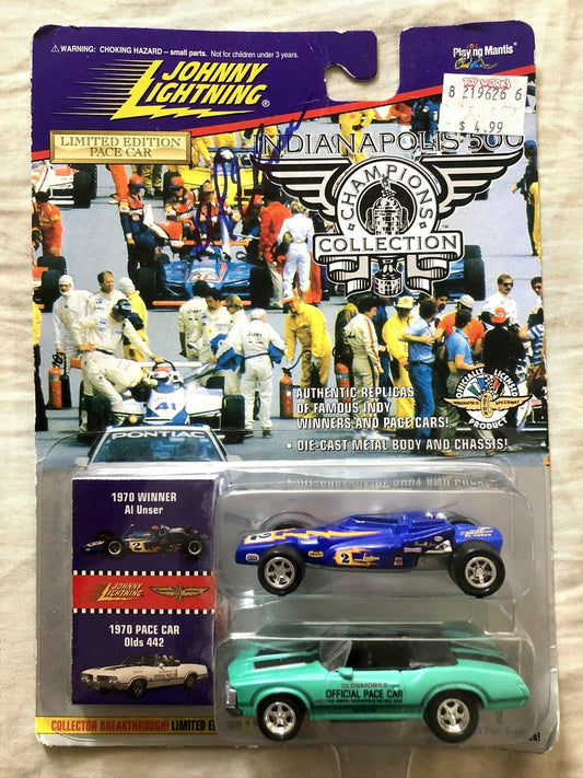 Al Unser Sr. autographed 1970 Indianapolis 500 Johnny Lightning diecast car - AutographsForSale.com