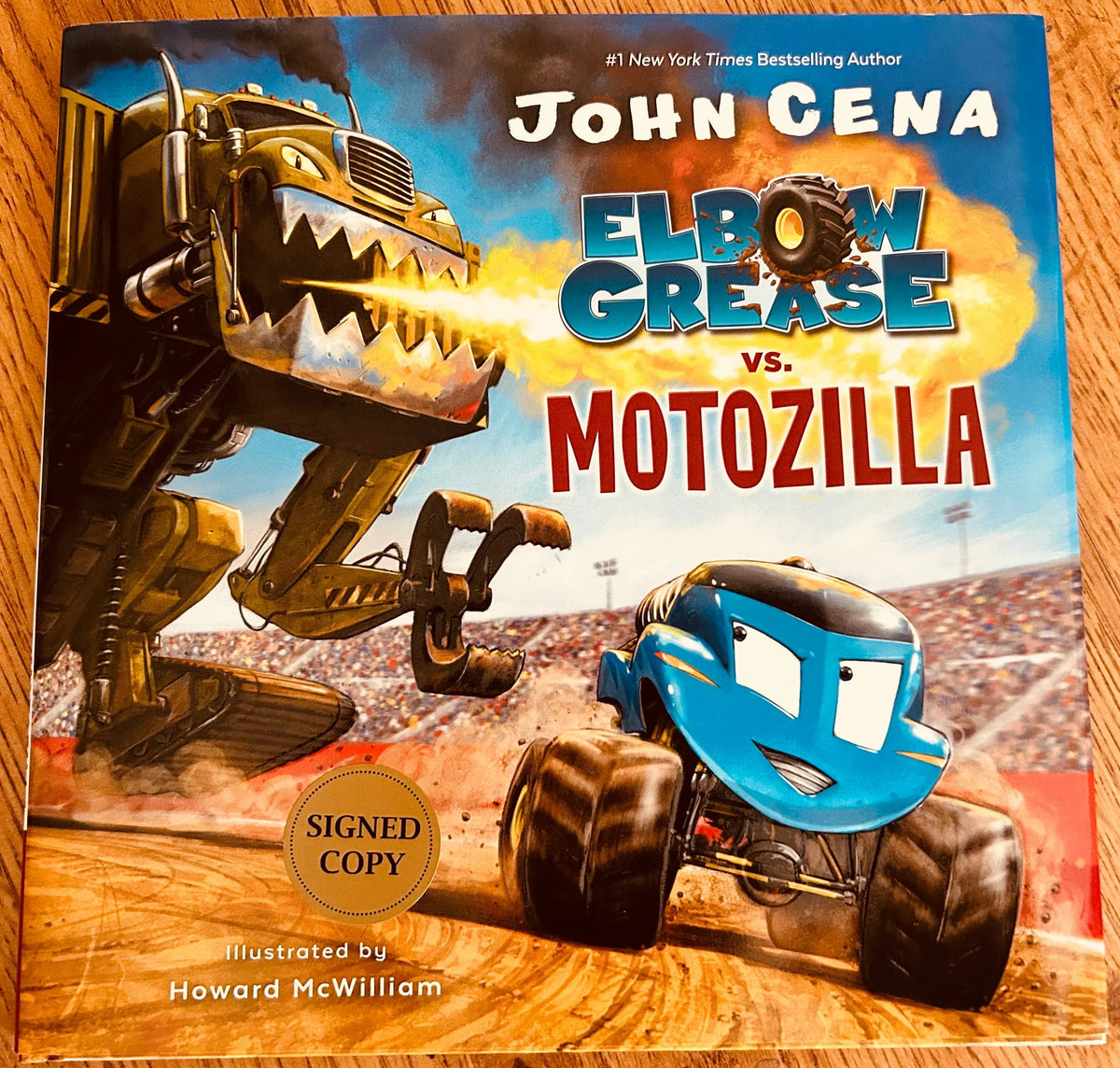 John Cena autographed Elbow Grease hardcover children’s book JSA - AutographsForSale.com