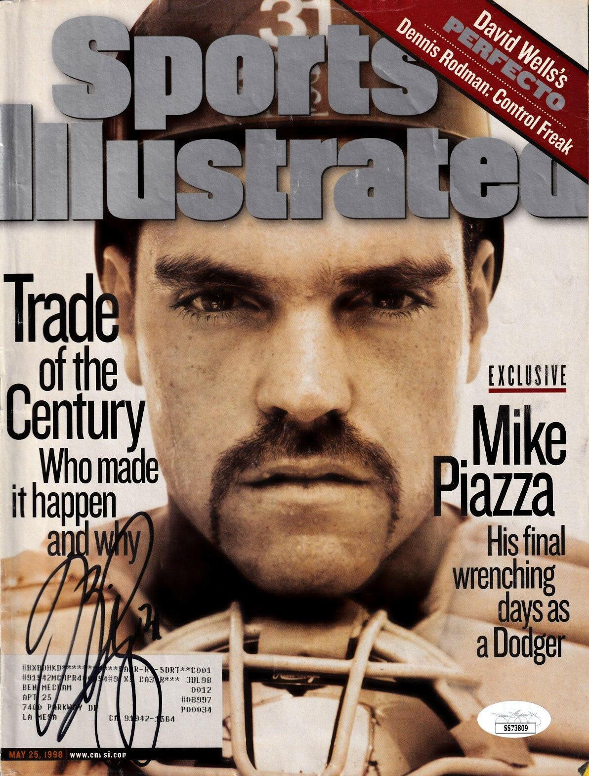 Mike Piazza autographed Los Angeles Dodgers 1998 Sports Illustrated JSA - AutographsForSale.com