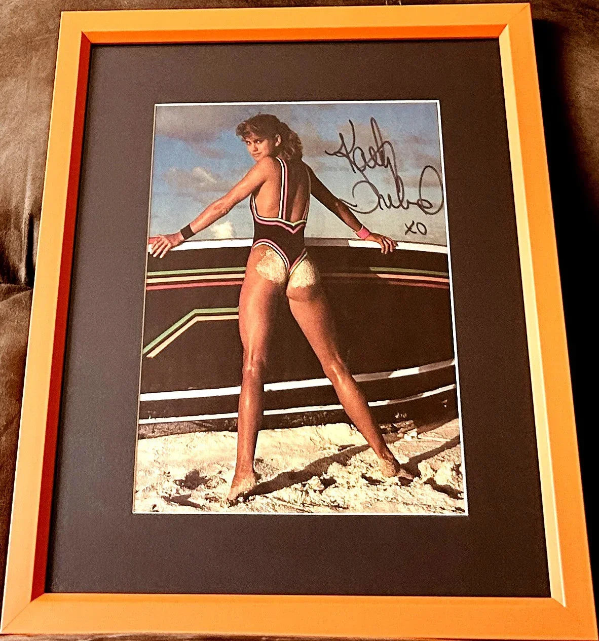 Kathy Ireland signed Sports Illustrated Swimsuit photo framed JSA - AutographsForSale.com