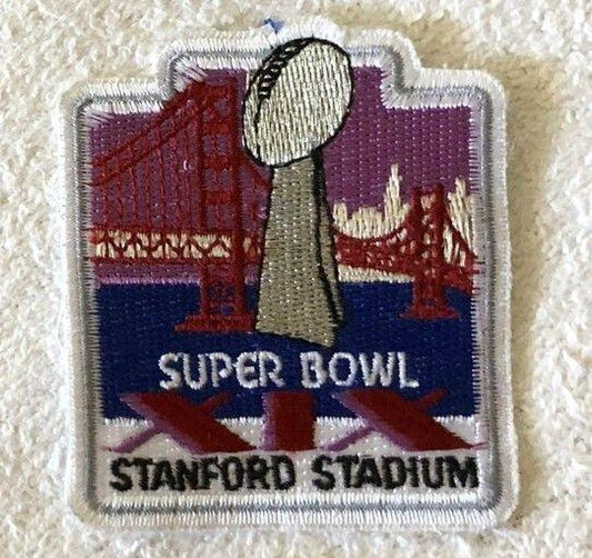 Super Bowl 19 authentic embroidered logo patch SF 49ers win - AutographsForSale.com