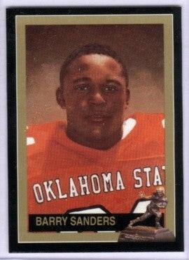 Barry Sanders Oklahoma State 1989 Heisman Trophy Winner card - AutographsForSale.com