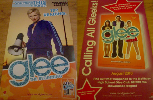 Glee Beginning 2010 SDCC 2 sided poster (Jane Lynch) - AutographsForSale.com