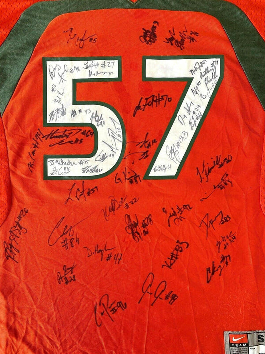 2012 Miami Hurricanes team signed Nike jersey Allen Hurns Denzel Perryman - AutographsForSale.com