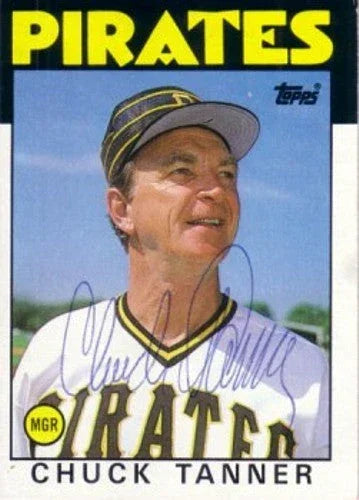 Chuck Tanner autographed Pittsburgh Pirates 1986 Topps card - AutographsForSale.com