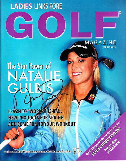 Natalie Gulbis signed 2013 Ladies Links Fore golf LPGA magazine - AutographsForSale.com