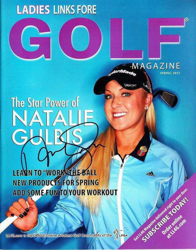 Natalie Gulbis signed 2013 Ladies Links Fore golf LPGA magazine - AutographsForSale.com