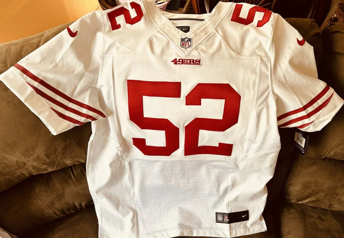 Patrick Willis San Francisco 49ers 2012 2013 2014 Nike Elite white game jersey NEW - AutographsForSale.com