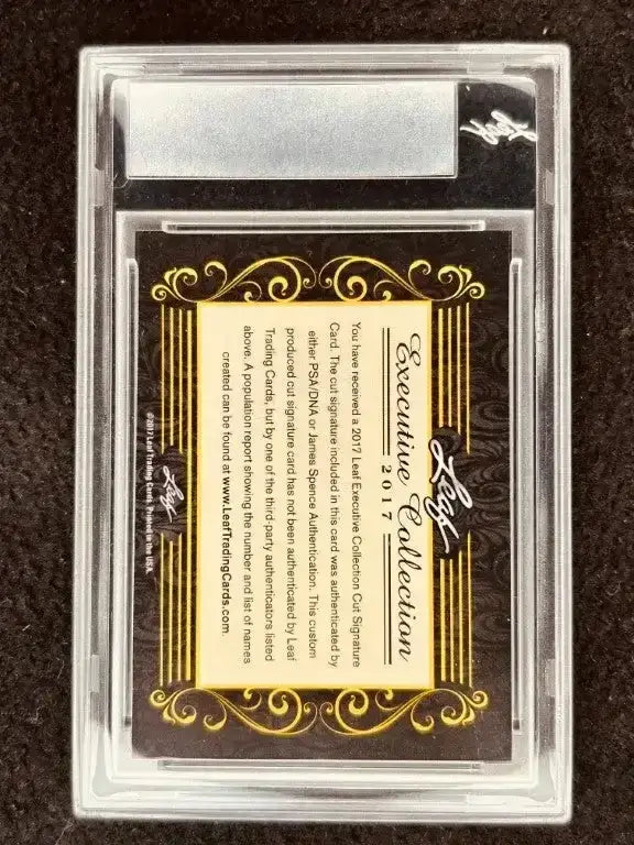 Steve Largent 2017 Leaf Masterpiece Cut Signature certified signed card 1/1 Seahawks - AutographsForSale.com