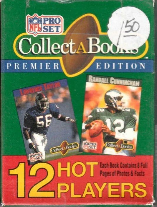 1990 NFL Pro Set Collect A Books set of 12 (Troy Aikman John Elway Dan Marino Lawrence Taylor) - AutographsForSale.com