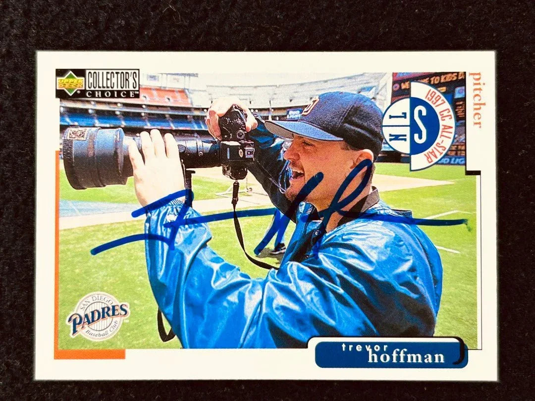 Trevor Hoffman autographed San Diego Padres 1998 Collector’s Choice card - AutographsForSale.com