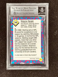 Sterling Sharpe signed Packers 1993 SI for Kids card BAS certified - AutographsForSale.com