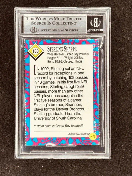 Sterling Sharpe signed Packers 1993 SI for Kids card BAS certified - AutographsForSale.com