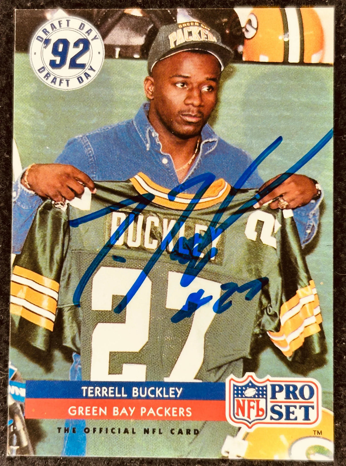 Terrell Buckley autographed Green Bay Packers 1992 Pro Set Rookie Card - AutographsForSale.com