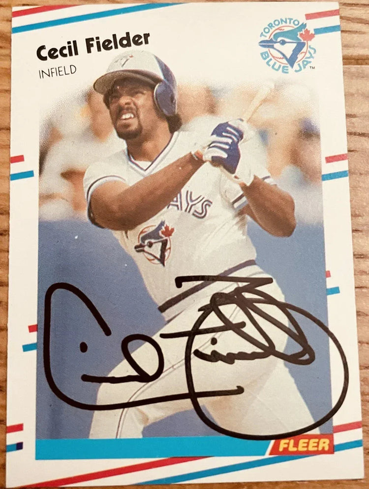 Cecil Fielder autographed Toronto Blue Jays 1988 Fleer card - AutographsForSale.com