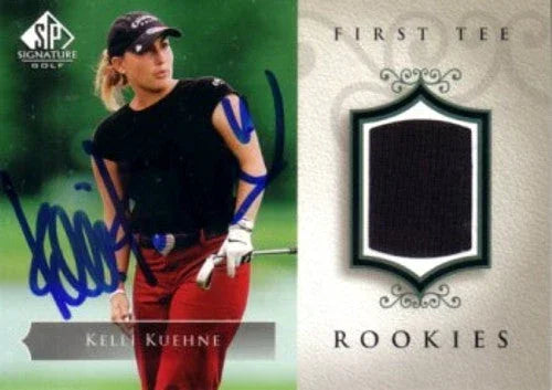 Kelli Kuehne autographed 2004 SP Signature LPGA golf tournament worn shirt card - AutographsForSale.com