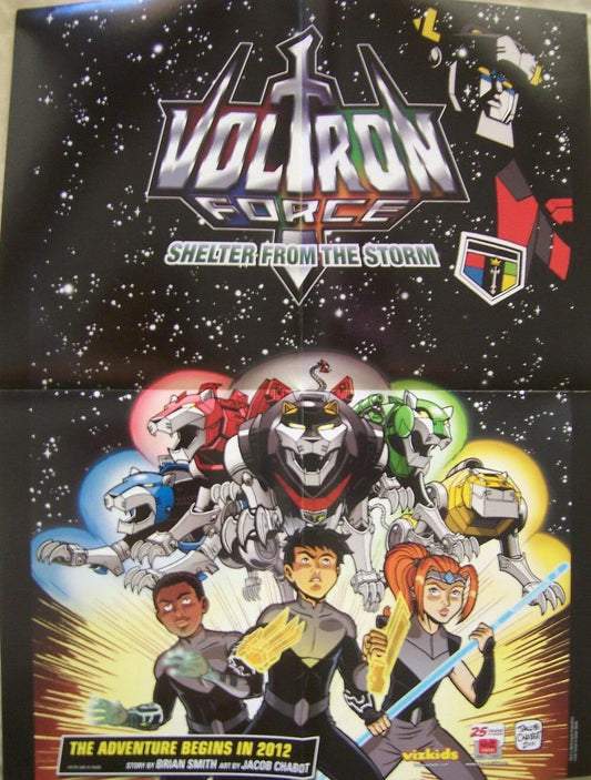 Voltron Force 2011 Comic-Con promo 16x21 foldout poster - AutographsForSale.com
