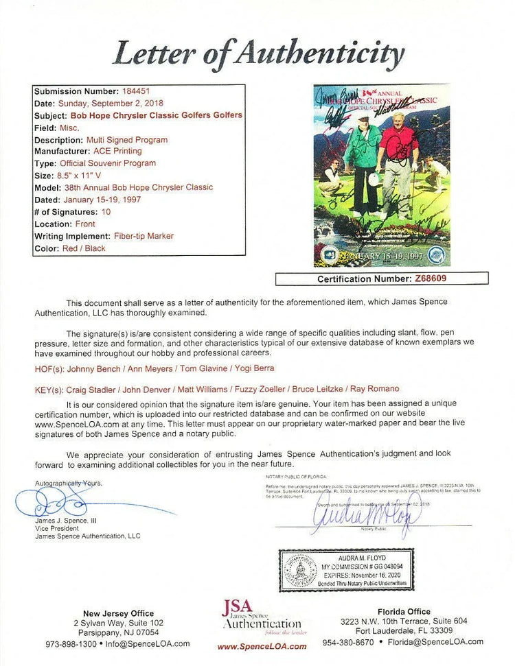 John Denver 2018 Leaf Masterpiece Cut Signature certified signed card 1/1 JSA - AutographsForSale.com