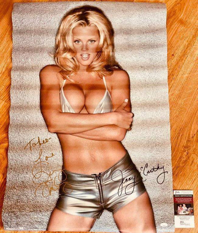 Jenny McCarthy signed vintage 90s sexy 23x35 poster JSA inscribed - AutographsForSale.com