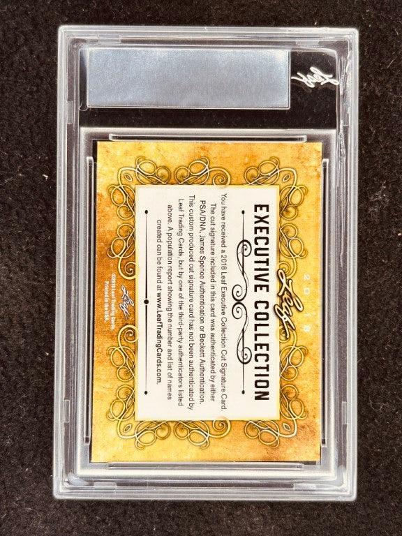 Jim McKay 2018 Leaf Masterpiece Cut Signature certified signed card 1/1 JSA ABC 1980 Miracle on Ice - AutographsForSale.com