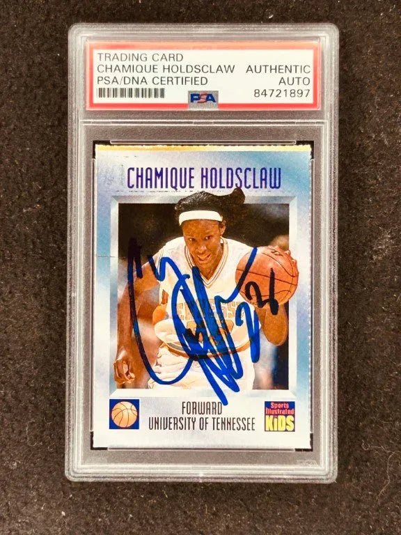 Chamique Holdsclaw signed Tennessee Vols 1997 SI for Kids RC PSA/DNA - AutographsForSale.com