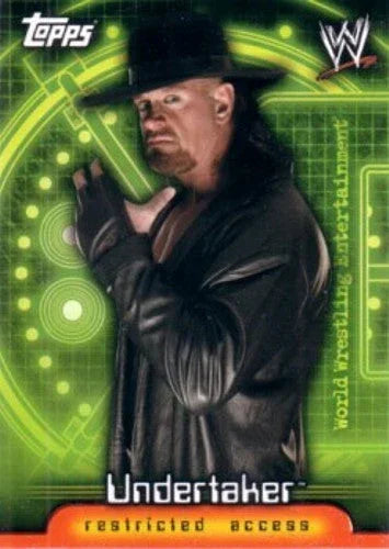Undertaker WWE Insider Restricted Access 2006 Topps card P1 - AutographsForSale.com