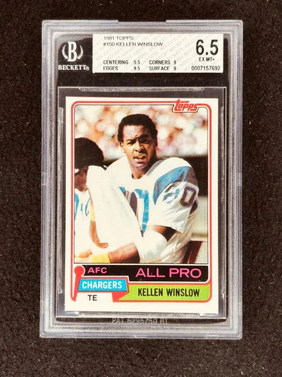 Kellen Winslow San Diego Chargers 1981 Topps Rookie Card RC Graded BGS 6.5 - AutographsForSale.com